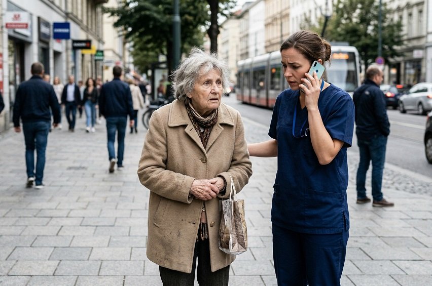 Dispositivo de rastreamento geolocalizável usado por cuidadores de pessoas com Alzheimer