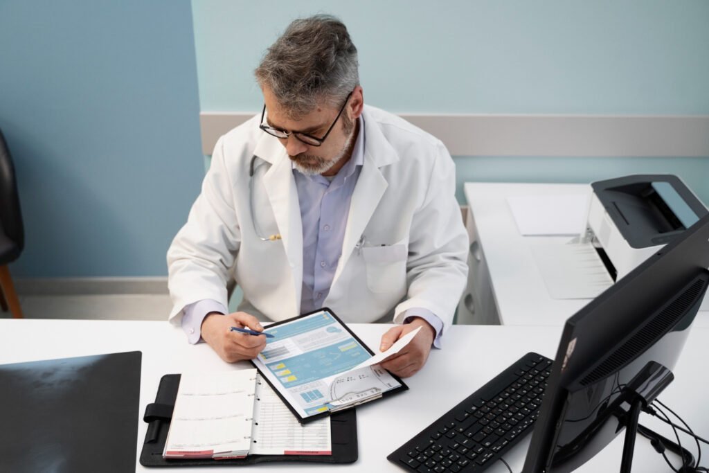 Laudo de Risco Cirúrgico sendo emitido com a ajuda de telemedicina