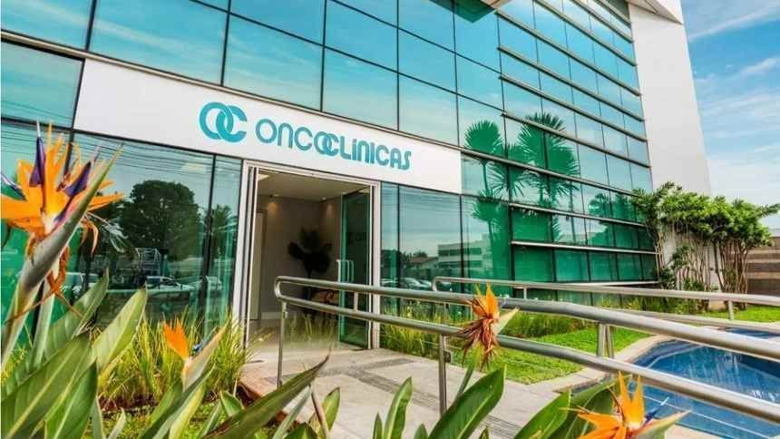Logo da Oncoclínicas e gráfico de recuperação financeira